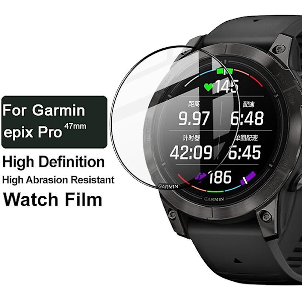 IMAK Garmin epix Pro (Gen 2) 47mm -näytönsuoja, pehmeä PMMA-kalvo