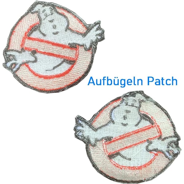 2 stk. Taktisk Ghostbusters Spøgelse Badge Stryge- eller Sy Militær Patches til Taktisk Airsoft Rollespil Biker Jersey Rygsæk Uniform Vest Hundetæppe