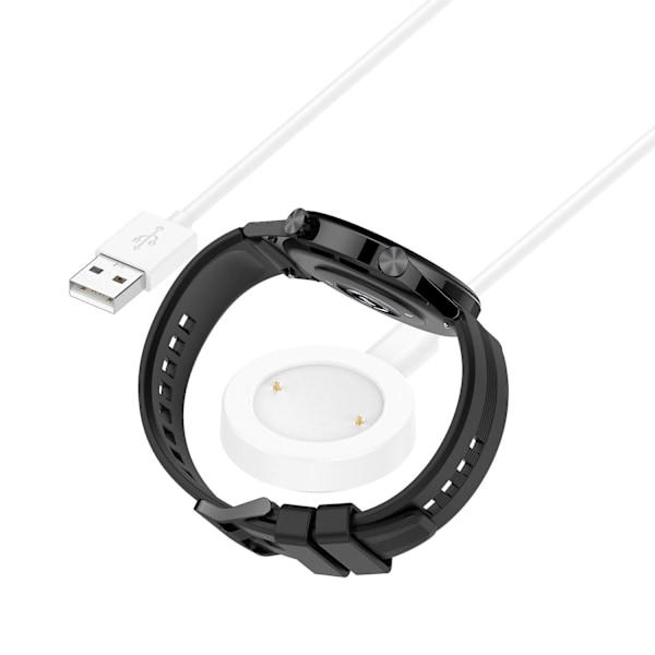 For Honor Watch GS3 Smart Watch Lader Magnetisk med Avtakbar Ladekabel Bærbar Lading Dock - Hvit