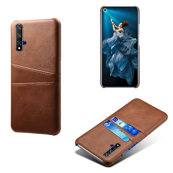 KSQ Double Card Slots PU Leather Coated PC Case For Huawei Honor 20S/Honor 20