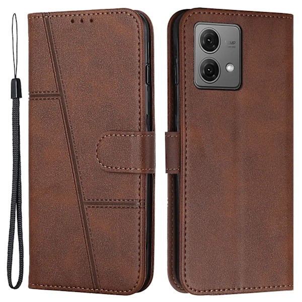 For Motorola Moto G84 5G Etui Anti-ripe Lommebok Telefon Lærdeksel