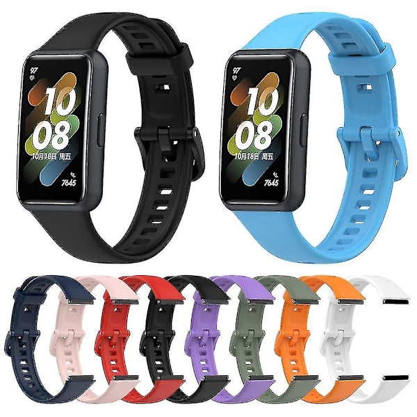 Silikonarmband för Huawei Band 7 Smart Watch Ersättningsarmband Smart Tillbehör