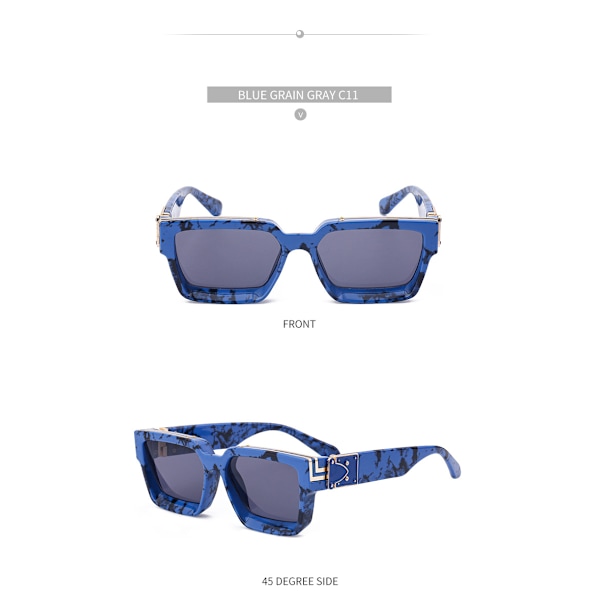 Sunglasses for men Fashionable internet celebrity square frame sunglasses