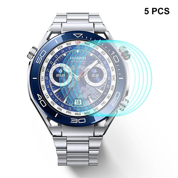 ENKAY HAT PRINCE 5PCS Screen Protector For Huawei Watch Ultimate 9H High Aluminum-silicon Glass Prot