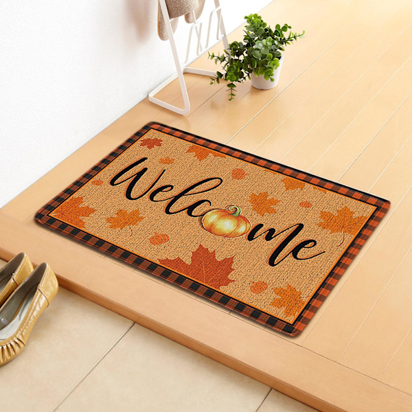 Pumpkin Entrance Mat Thanksgiving Long Bedroom Living Room Carpet Floor Mat