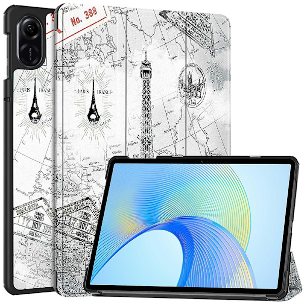 For Honor Pad X8 Pro Trifold Stand Smart Tablet Case Pattern Printing PU Leather Cover