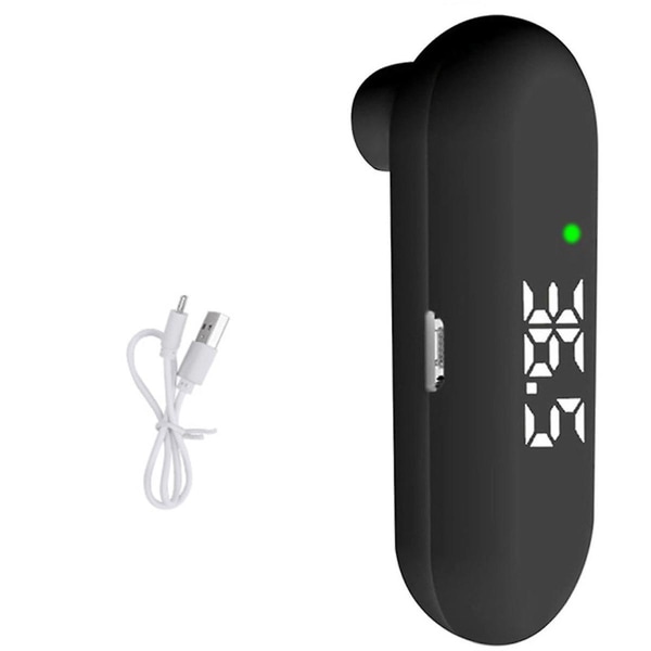 Otsalämpömittari Mini USB lämpömittari Digitaalinen baby kehon lämpötila lasten infrapunakuumemittari-musta