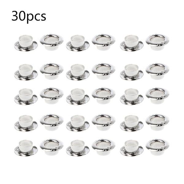 30pcs Silver Plated Smooth Beads Cap Large Hole Beads For Jewelry Making