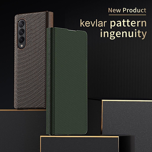 Kevlar Texture Magnetisk Absorpsjon + PC Telefondeksel Etui for Samsung Galaxy Z Fold3 5G