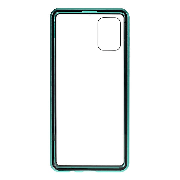 Dubbelsidig härdat glas + ram Unik full täckande fodral för Samsung Galaxy A71 SM-A715