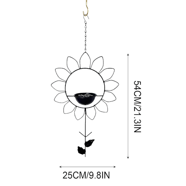 Fuglematere for utendørs metallfuglemater utendørs hengende mater lekkasjeshull hagedekorat hengende mater 955
