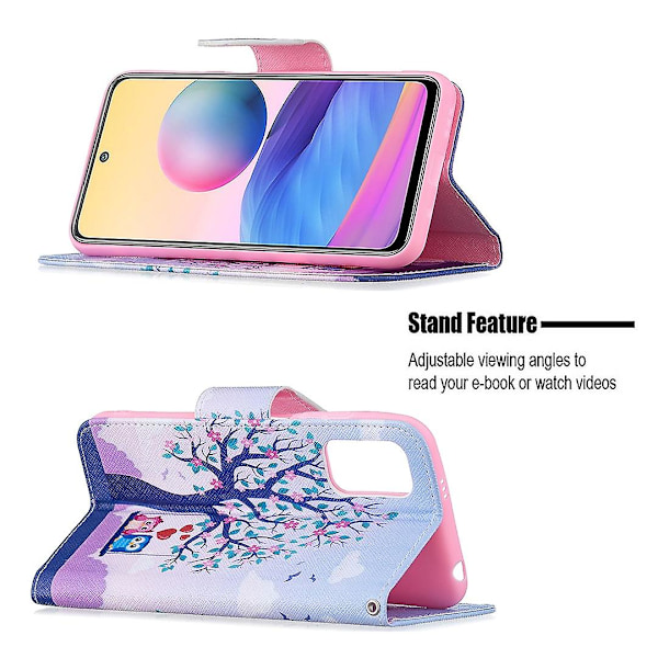 3D Full Stylish Advanced Magnetic Clasp Wallet Case til Xiaomi Redmi Note 10 5G/Poco M3 Pro 5G/4G