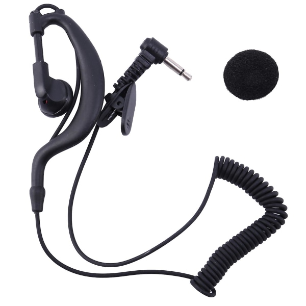 Ear Hook Kuuloke 3,5 mm G-muotoinen liitin Kuuntele vain kuuloke  kuulokemikrofonille Kenwood Radio Kaiutin Mic For Blue ,41 dbc2 | Blue ,41  | Fyndiq