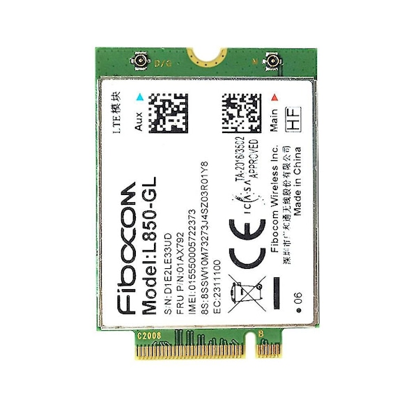 4g-modul L850-gl for Lenovo X380 X390 L480 T480 T580 X1c L850-gl 01ax792 L850