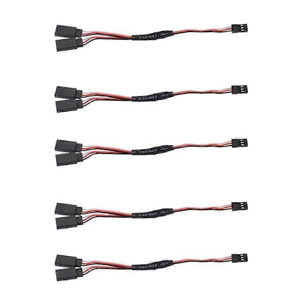 5 stk/pakke RC Servo Y-forlengelseskabel Ledningsledning for JR Futaba RC Servo RC Fly Helikopter Ca