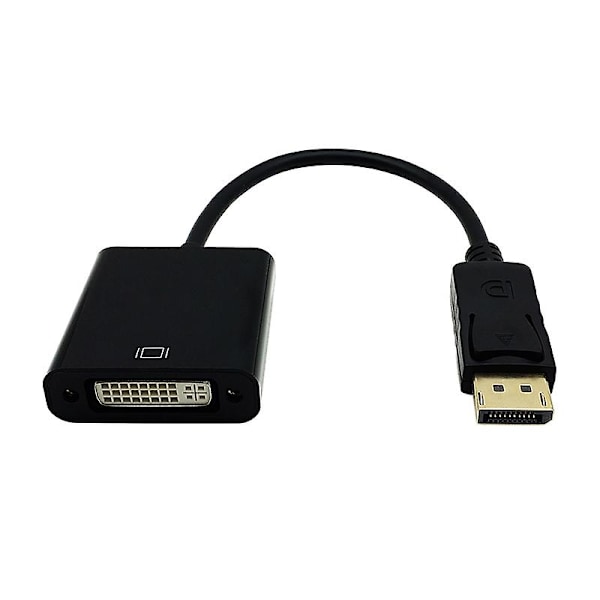 DisplayPort hann til DVI hunn adapter HD-konverter (stor skall)