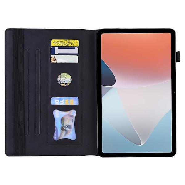 For Oppo Pad Air Folio Stand Cover Auto Wake Business Wallet Elastic Band Tablet Case med blyantholder