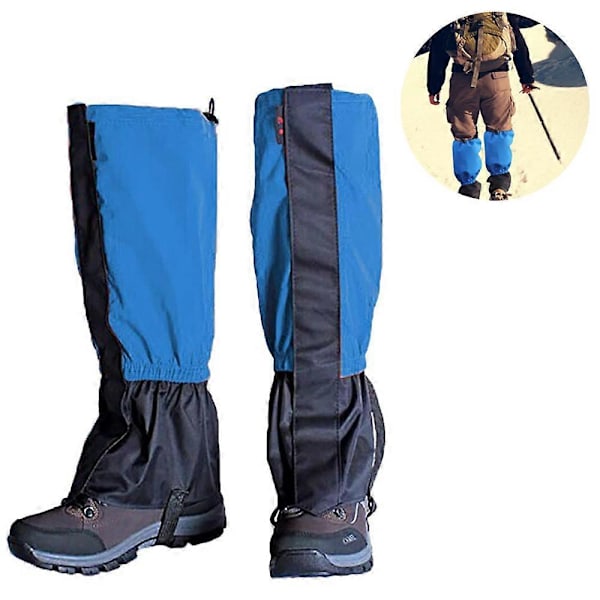 Royal Blue Waterproof Kids Leg Boot Gaiters Children Hiking Hunting Climbing Protective Gear