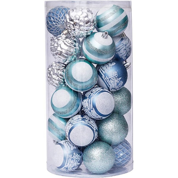 Christmas ball light ball 6cm 30 painted balls set Christmas decorations barrel Christmas tree decoration balls