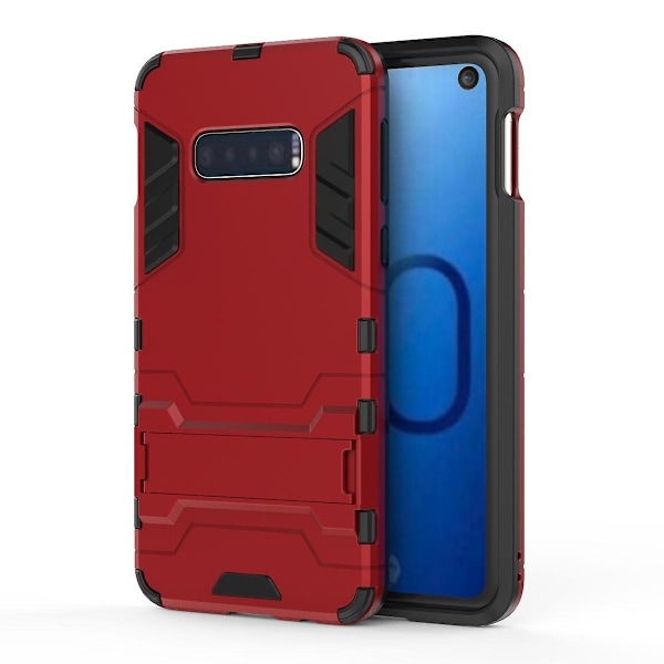 Cool Guard PC + TPU -hybridikuori jalustalla Samsung Galaxy S10e -puhelimelle