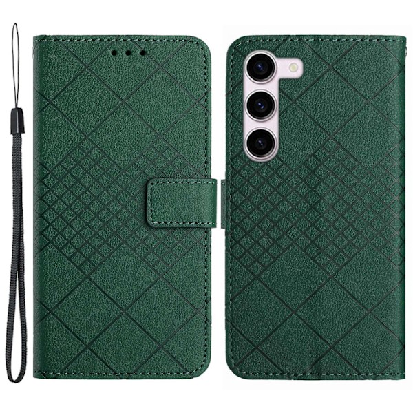 HT06 For Samsung Galaxy S23+ Case Magnetic Clasp Wallet Phone Cover