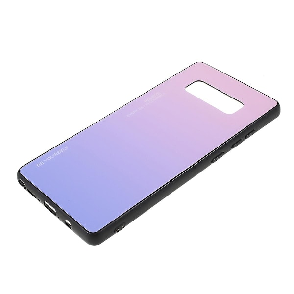 Gradient Farve Glas + PC + TPU Hybrid Mobil Cover til Samsung Galaxy Note 8 N950