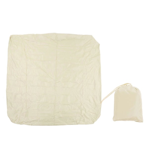 Ulkoilma-ammeet pölysuoja 190 hopeapinnoitettu polyesteri taffeta vedenpitävä kuuma lähde kansi neliömäinen kylpyamme sade suoja kansi 210x210x30cm beige