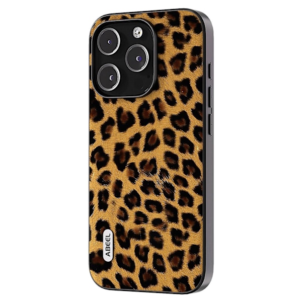 ABEEL Texturerad Slim Case i PU-läder + TPU + PC för iPhone 13 Pro