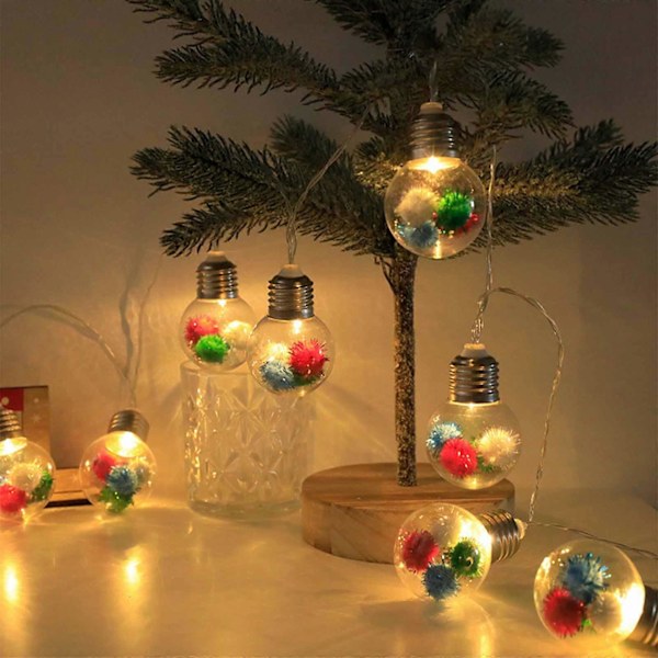 The Nightmare Before Christmas Led Christmas Light Bulb Needle Red Fruit Snowflake Decorative Christmas Tree Pendant Decorative Lamp Copper Wire Lamp