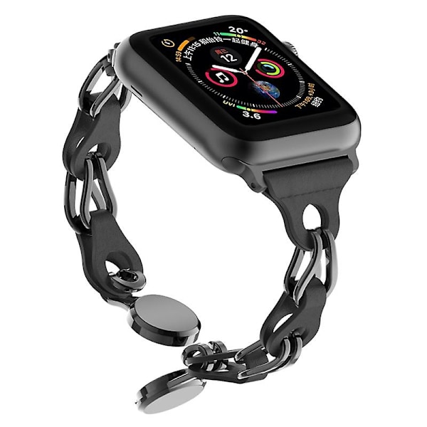 För Apple Watch Ultra 2 Ultra 49mm/Series 9 8 7 45mm/6 5 4 SE(2023) SE(2022) SE 44mm Kedjestil Wat