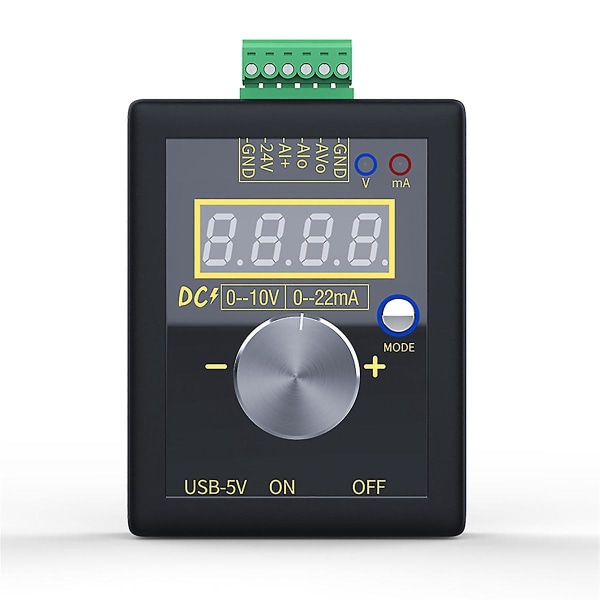 Digital 4-20ma 0-10v Spenningssignalgenerator 0-20ma Strømsender Elektroniske måleinstrumenter (uten)