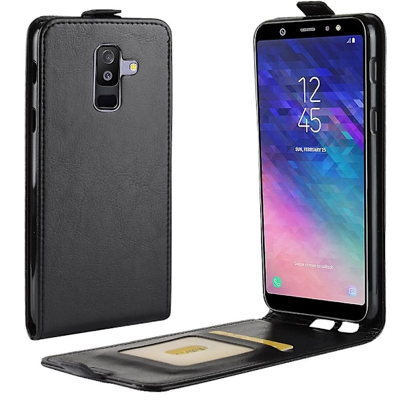 Crazy Horse Vertical Flip Leather Mobile Phone Casing for Samsung Galaxy A6 Plus (2018)/A9 Star Lite