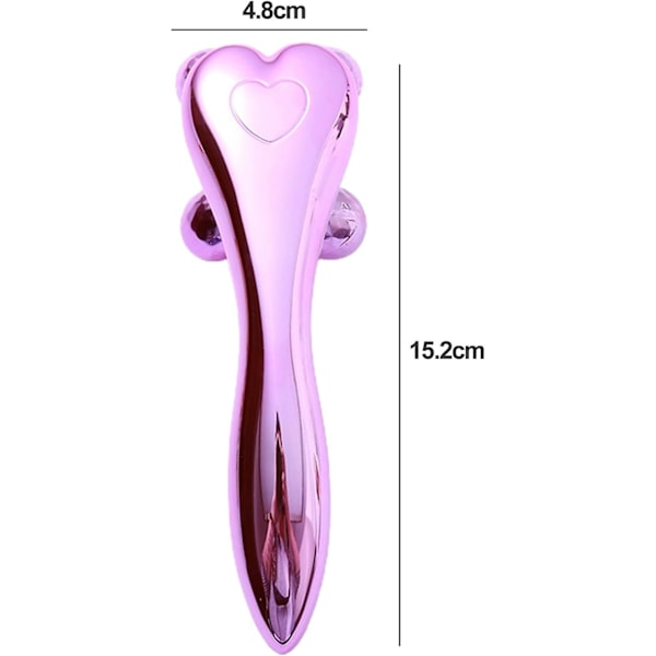 3D ansiktsmassasjerulle, 360 roterende ansiktsmassasjerulle, hudstrammende massasjerulle, for ansiktsløfting, forming, strammende