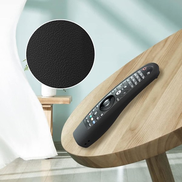 Stöttåligt skyddsfodral för LG Magic Remote AN-MR18BA AN-MR20BA AN-MR19BA AN-MR650 AN-MR650A AN-MR600, Perfekt passform, Flexibelt, Halkfritt, Svart