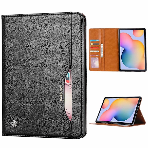 For Samsung Galaxy Tab A7 10.4 (2020) T505/T500 PU Tablet Multiple Card Slots Auto-absorbed Case