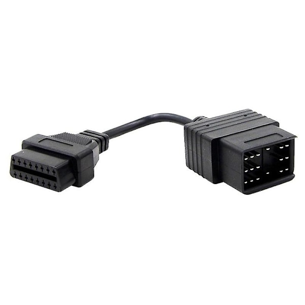 OBD II-kabel for bil, 17-pin til 16-pin hunn diagnostisk kontakt for 17-pin OBDII-adapter