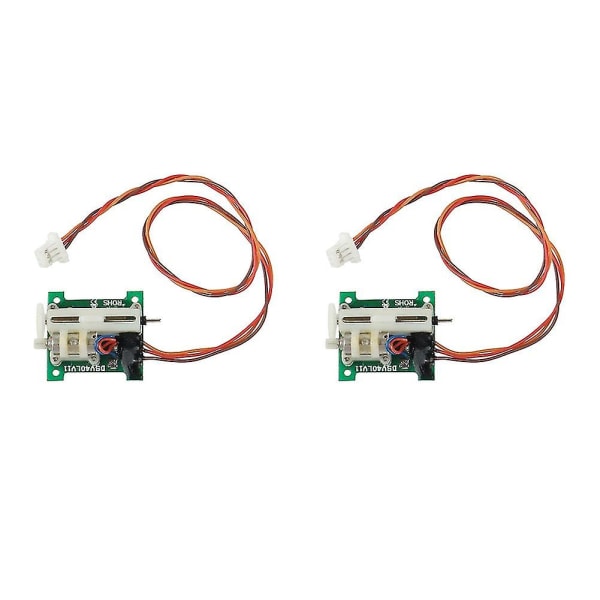 1 par 1,7 g Mini Digital Servo Lineær Servo Jst Stik Kompatibel Med Rc Flyvemaskine Fastvinge Diy Model Opgraderinger P