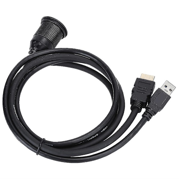 1 metrin USB3.0-HDMI-jatkokaapeli - upotettu vedenpitävä kotitalousmuuntolinja