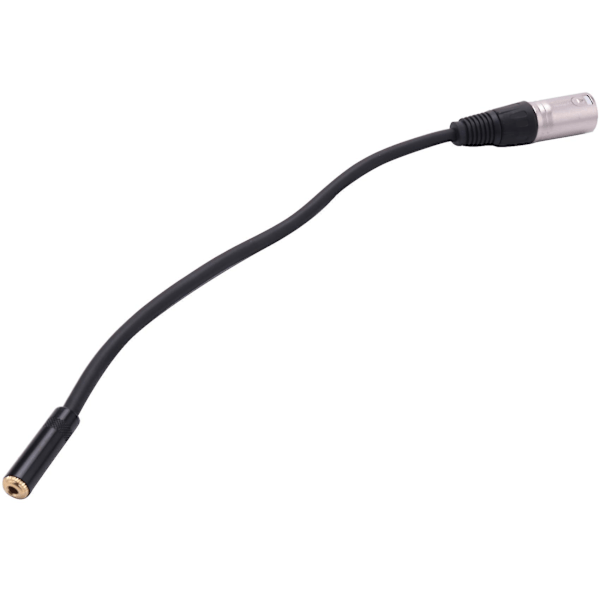 0. Kabel 3-pin XLR hann til 3,5 mm hun lydkontakt stereo mikrofonadapter