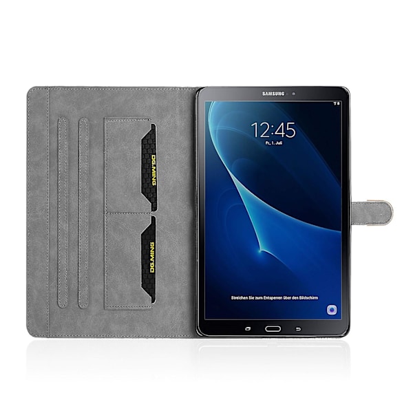 Krokodille Flash Powder Læder Kortspor Tablet Etui til Samsung Galaxy Tab A 10.1 (2016)/T580/T585