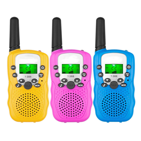 Lasten Walkie Talkie -paketti (3 kpl), 2-suuntaiset radiolelut pojille ja tytöille