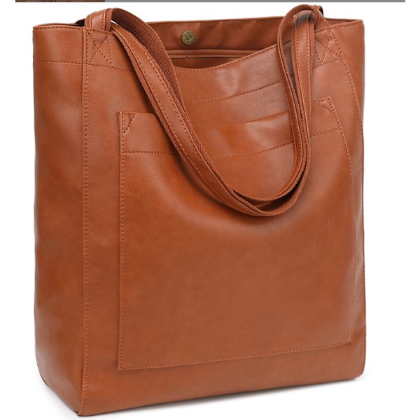 Stylish Retro Tote Bag with Multiple Pockets for Daily Use