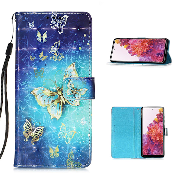 Light Spot Decor Wallet Phone Casing for Samsung Galaxy S20 FE 4G/FE 5G/S20 Lite/S20 FE 2022 -