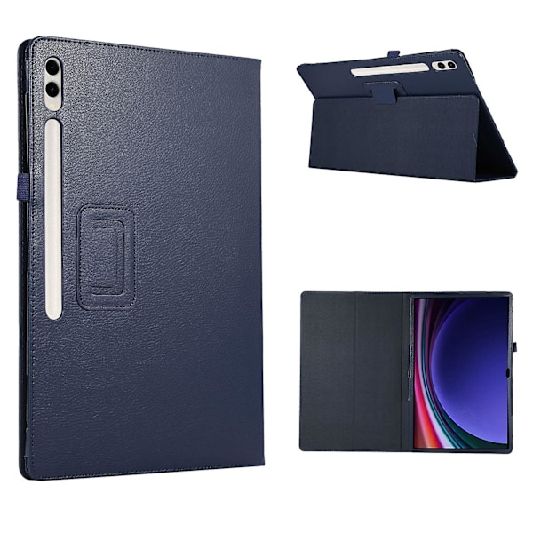 Til Samsung Galaxy Tab S9 Ultra Etui PU Læder Tablet Cover med Bi-fold Stativ