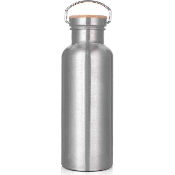 750ml Isolert Vannflaske, Lekkasjesikker Termosflaske, Rustfritt Stål Flaske, Dobbel Vegg Vakuum, BPA-fri, Egnet for Varme og Kalde Drikker