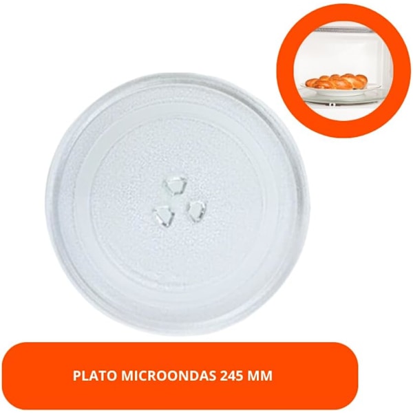 Mikrobølgeovn plade diameter Ø 245mm Universal