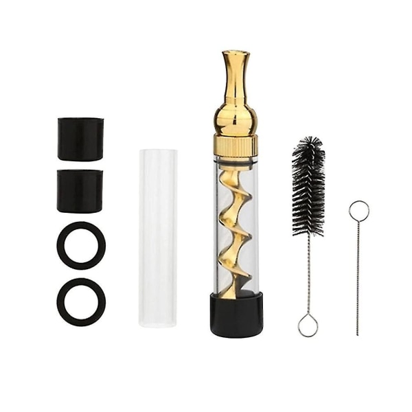 Glass Blunt Tube Kit Kompatibel Med Urter Og Krydderier, 3 I 1 Tube Glass