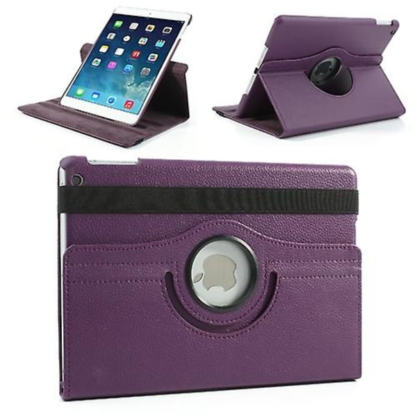 360 graders roterende Litchi skinn folio deksel for iPad Air (2013) nettbrett etui tilbehør