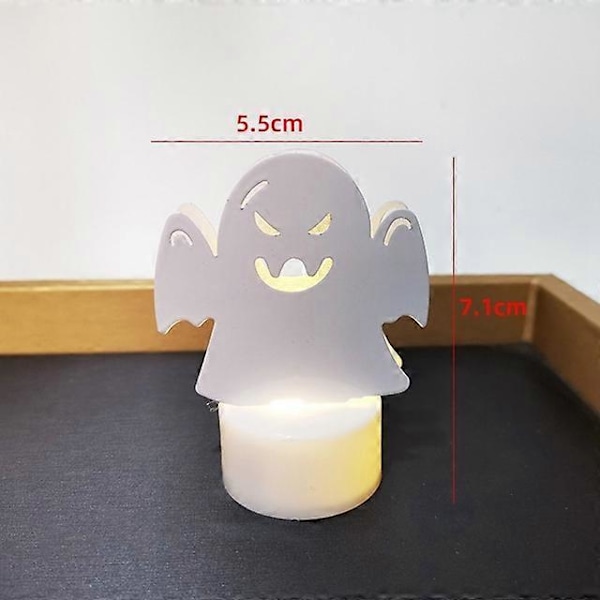 2024 Creative Spider Pumpkin Ghost Bat Funny Candle LED Lights Halloween Party Decoration for Home Kids Toys Lamp Trick or Treat