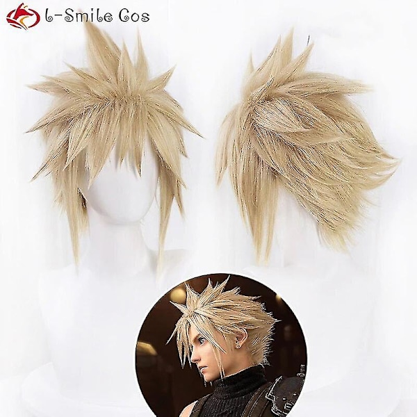 Game Ffvii Final Fantasy Cloud Strife Cosplay Parykk Final Fantasy Kort Lin